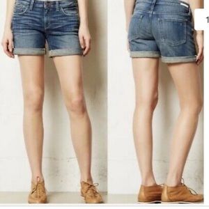 Anthropologie pilcro roll up shorts